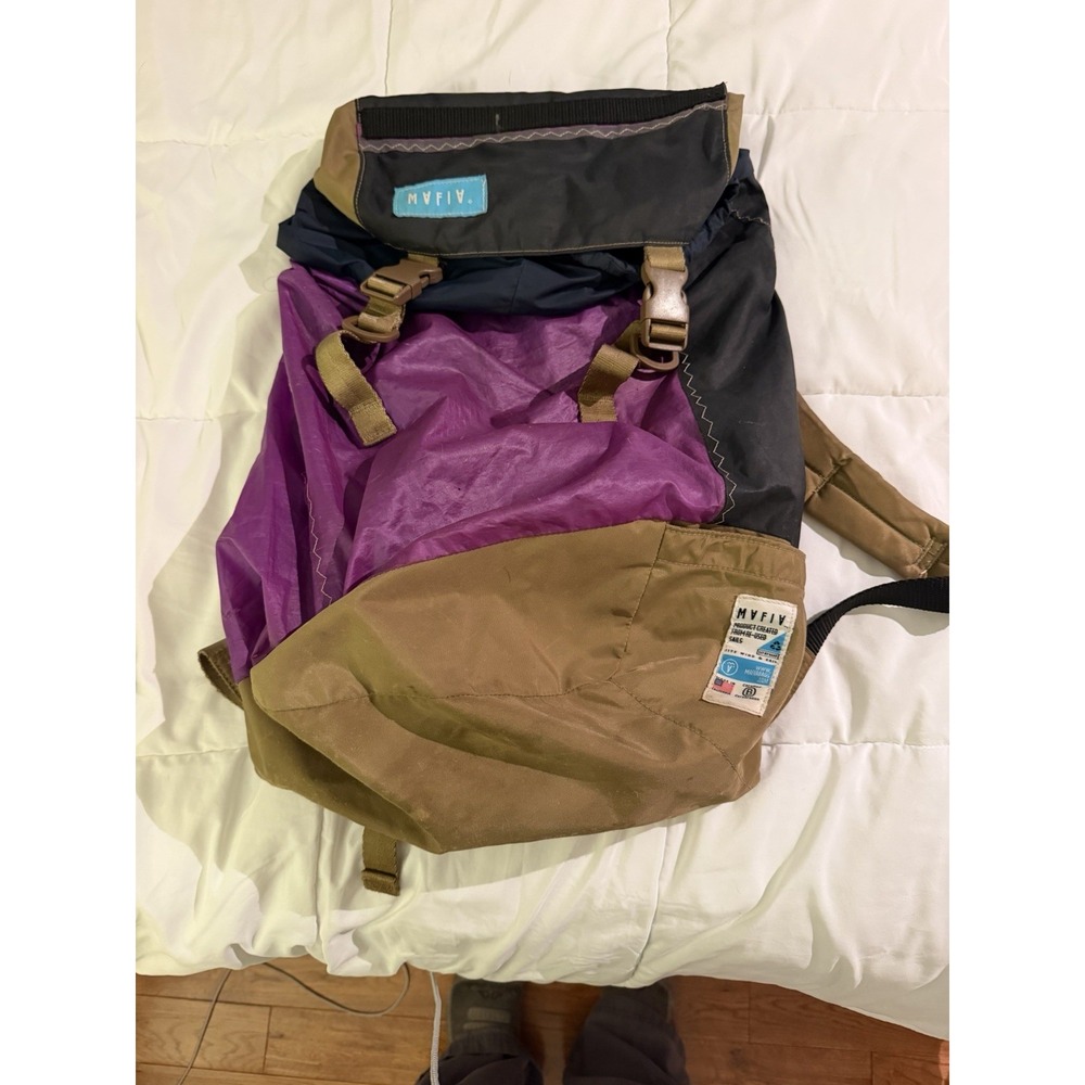 Mafia Brand Discovery Back Pack Small Tear USA California Recycled Mylar